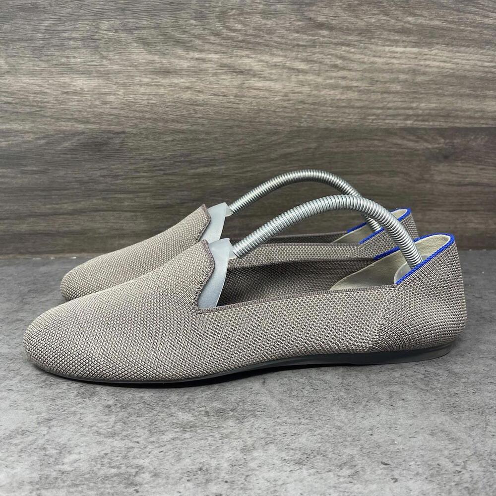 Rothys Shoes Womens Size 10.5 The Loafer Grey Slip On Canvas Fabric